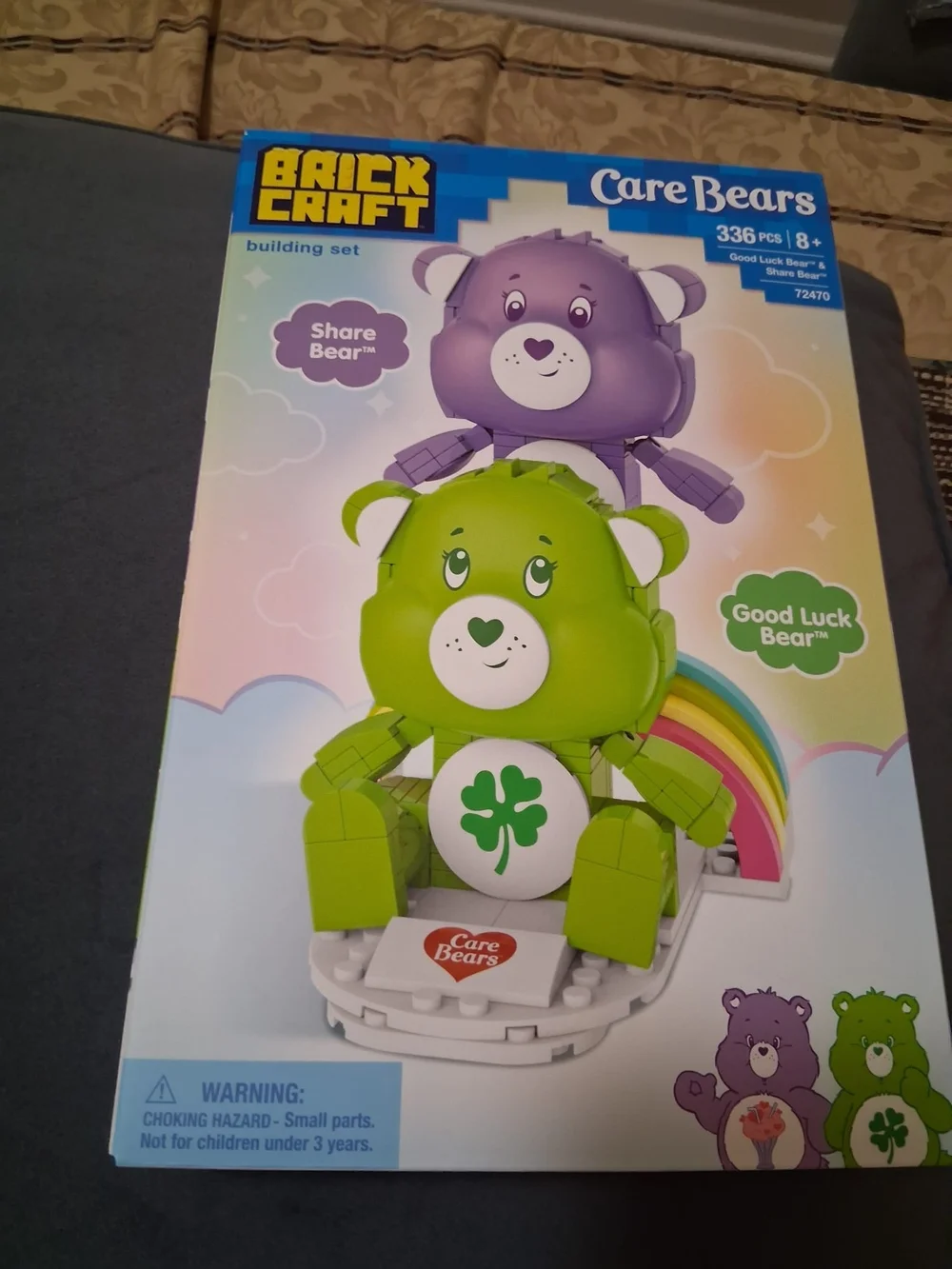 Care Bears BrickCraft Share Bear Purple & Good Luck Bear Green Building Set